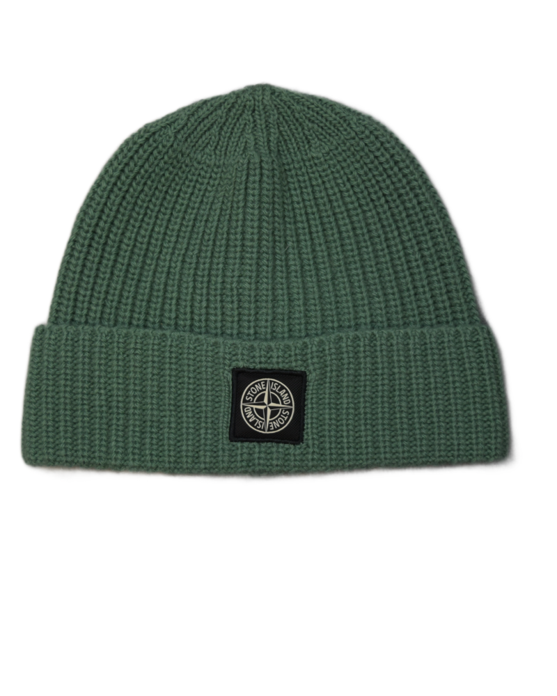 Stone Island Beanie Green front view