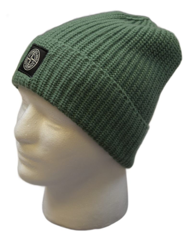 Stone Island Beanie Green detail view