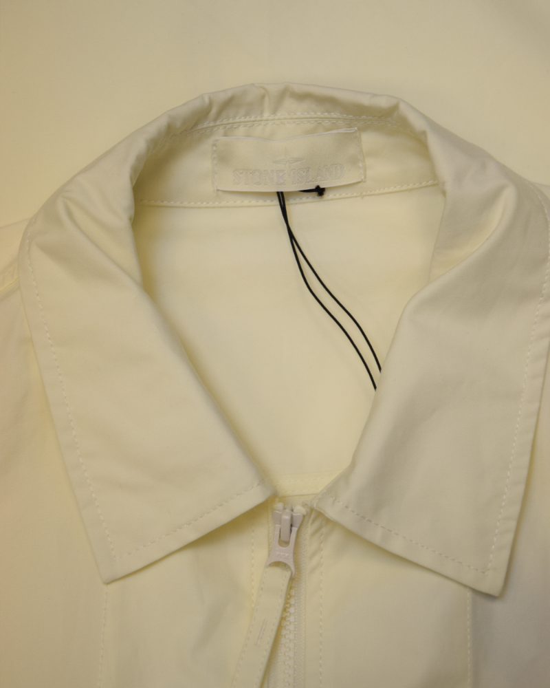 Stone Island O-Ventile Ghost Piece Jacket Cream detail view
