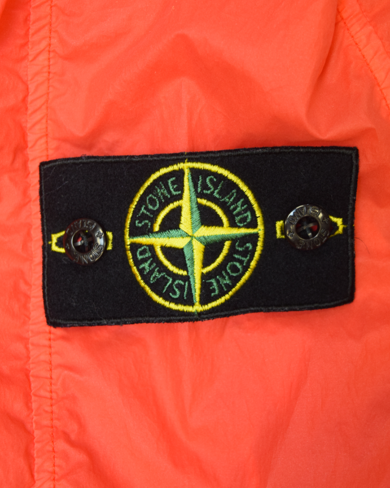 Stone Island Lamy Velour Jacket Red detail view