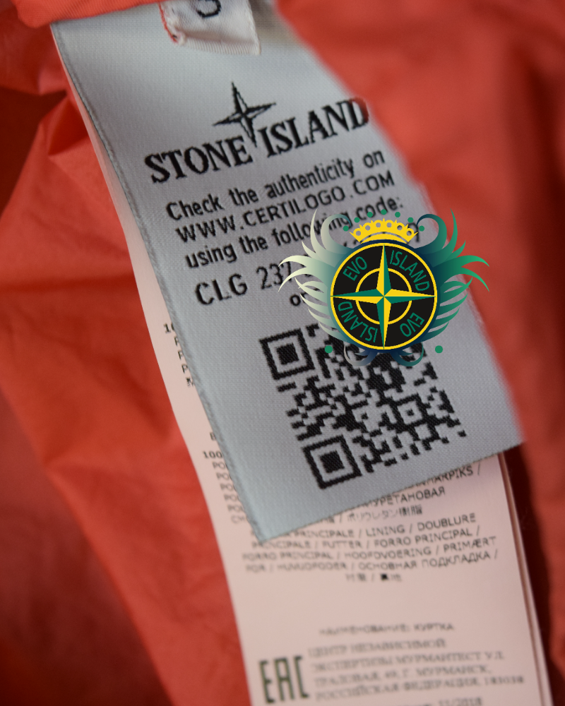 Stone Island Lamy Velour Jacket Red detail view