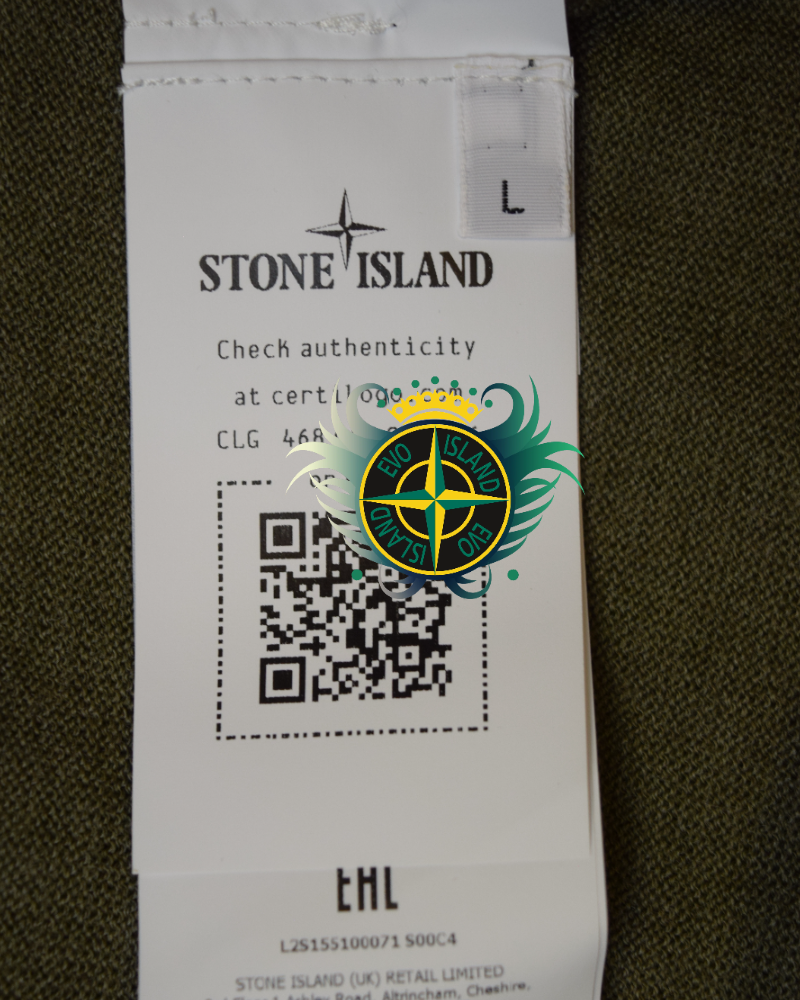Stone Island Lightweight Knit Crewneck Green detail view