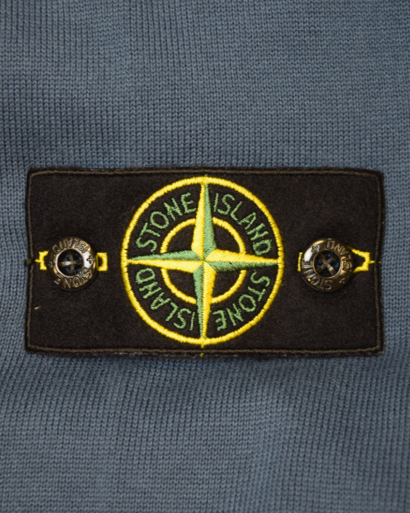 Stone Island Lightweight Knit Crewneck Blue detail view