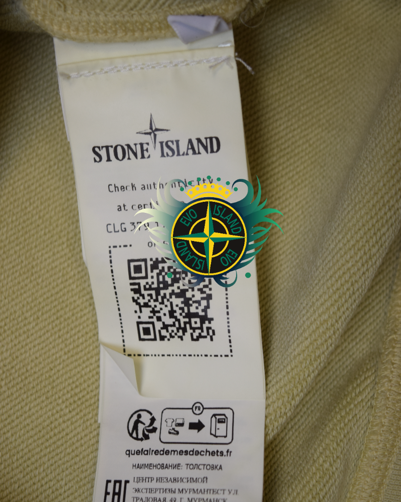 Stone Island Crewneck Yellow detail view