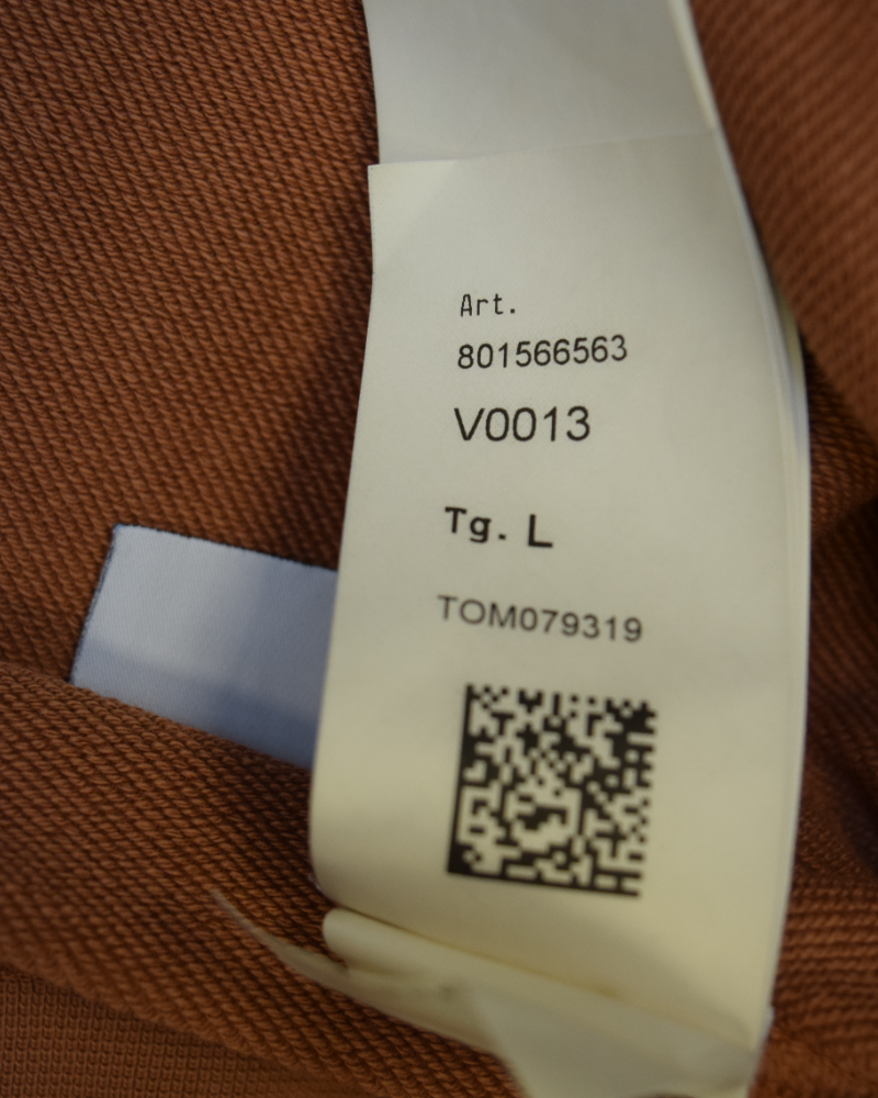 Stone Island Arm Print Crewneck Terracotta detail view