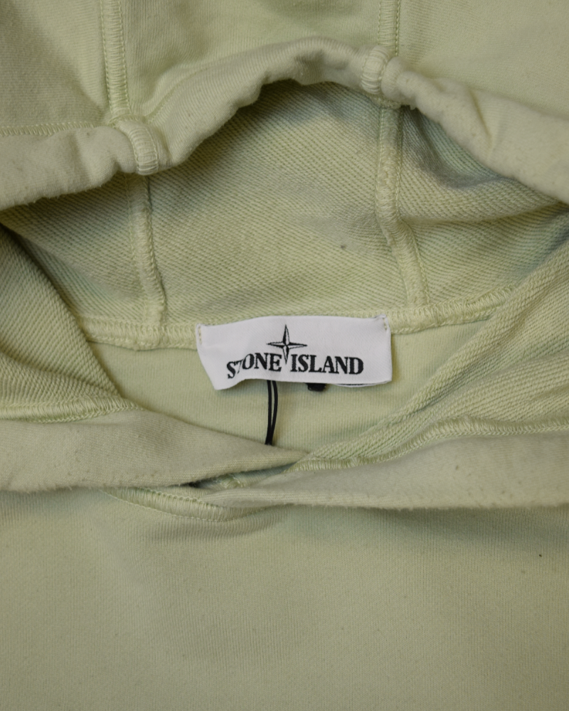 Stone Island Hoodie Green detail view