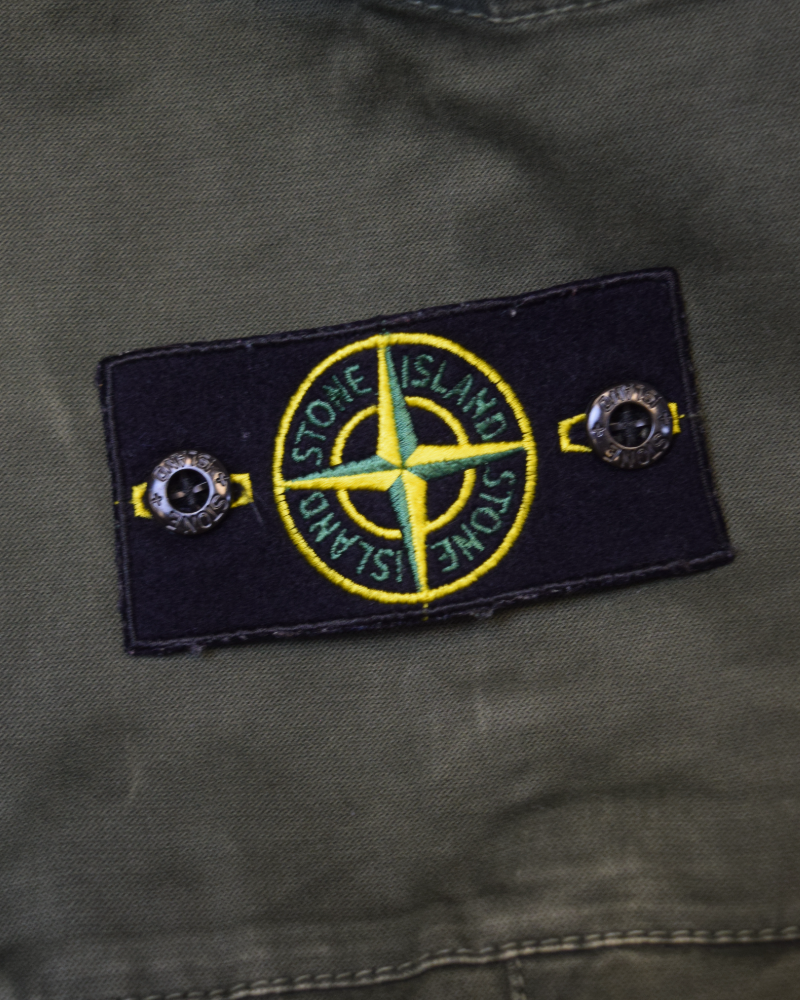 Stone Island Cuffed Cargos Green detail view