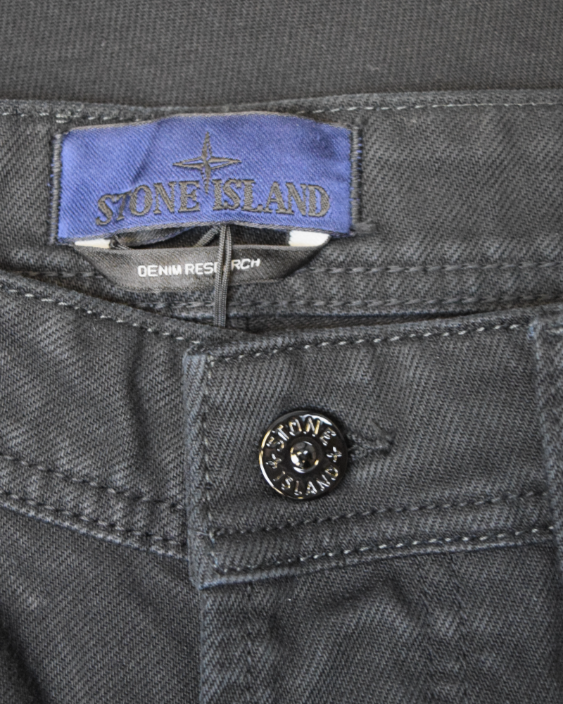Stone Island Light Bull Denim -TC Black detail view