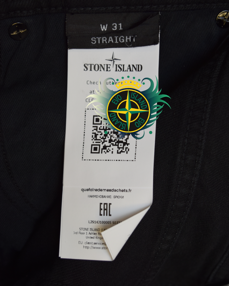 Stone Island Light Bull Denim -TC Black detail view