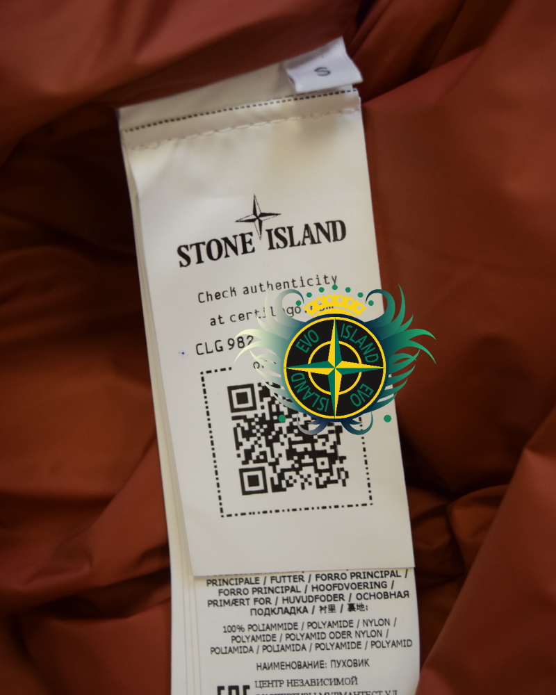 Stone Island Heritage Camo Ripstop Nylon Down Jacket Camo detail view