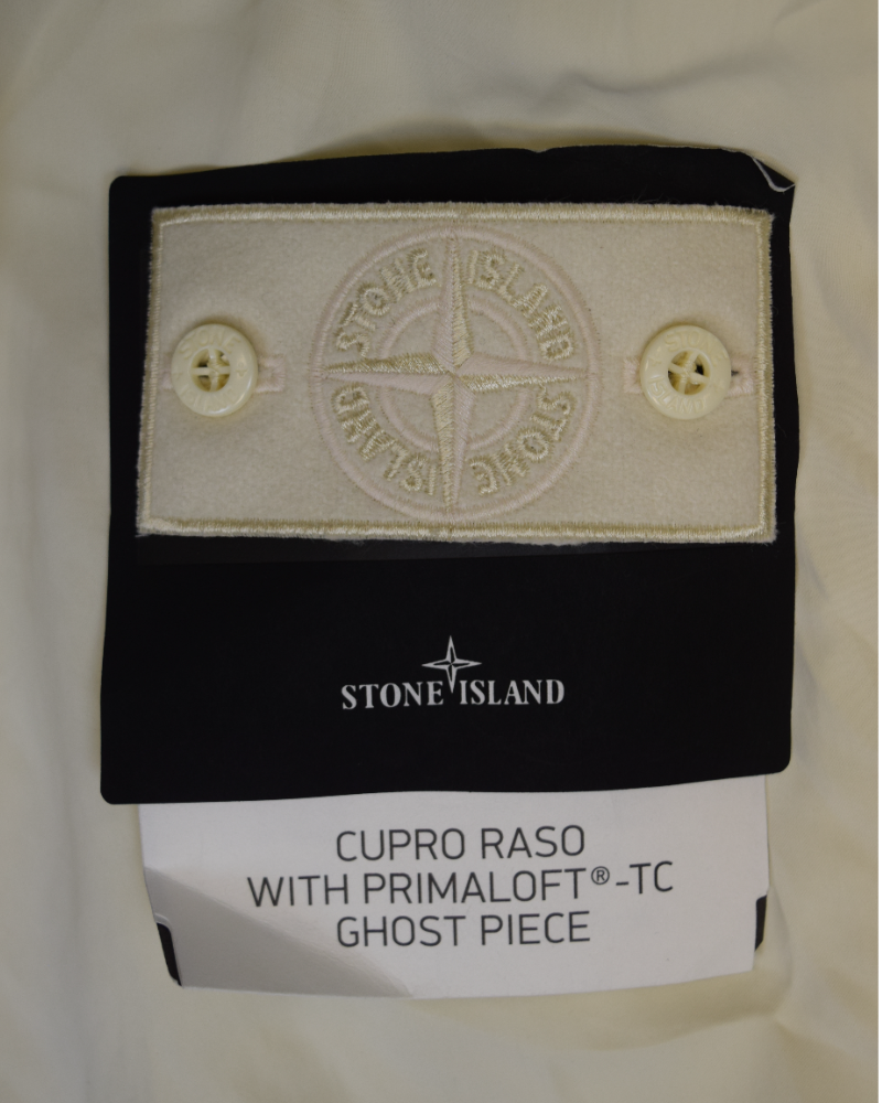 Stone Island Cupro Raso with Primaloft TC Ghost Piece Cream detail view