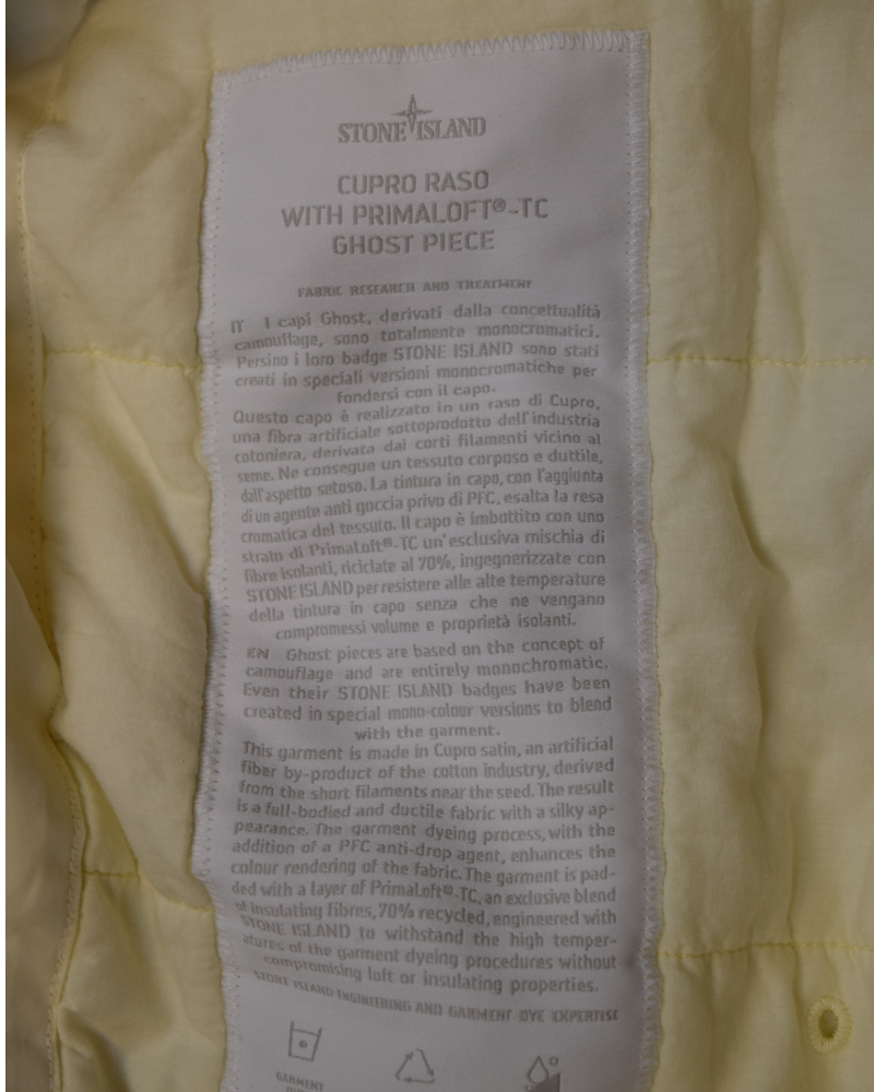 Stone Island Cupro Raso with Primaloft TC Ghost Piece Cream detail view
