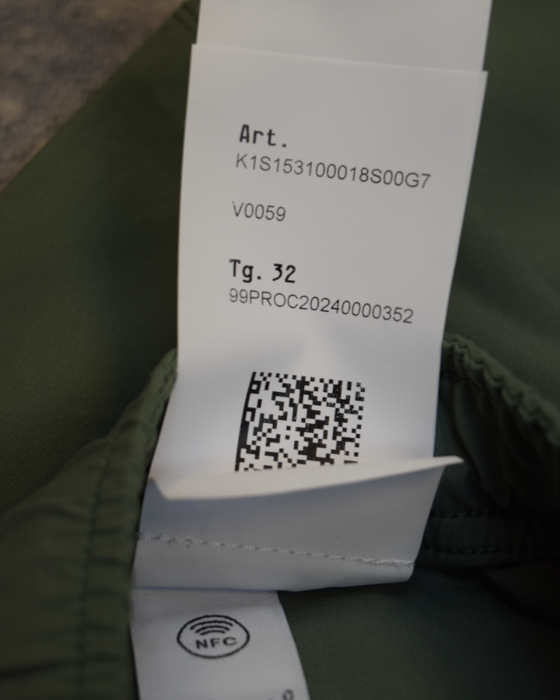 Stone Island Stellina Nylon Technical Joggers Green detail view