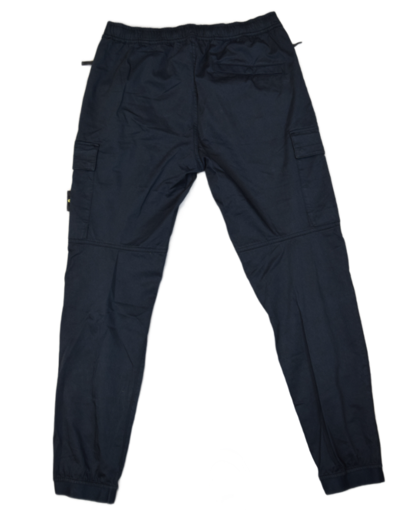 Stone Island Cuffed Cargos Navy Blue back view
