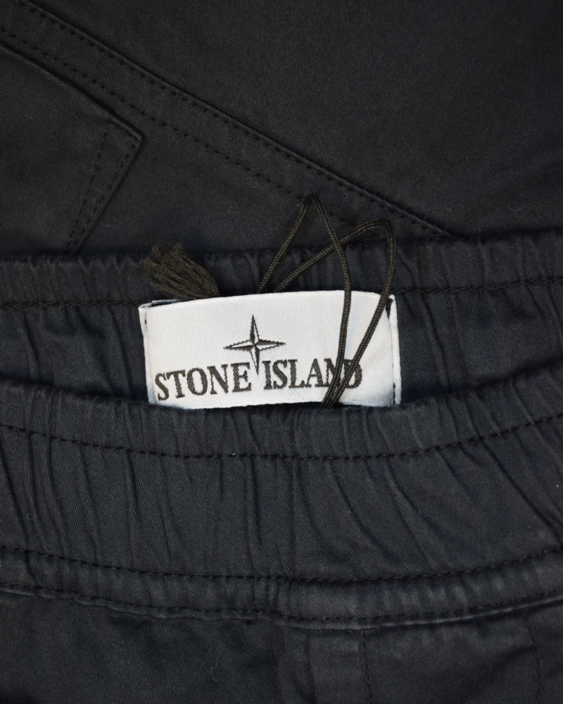 Stone Island Cuffed Cargos Navy Blue detail view