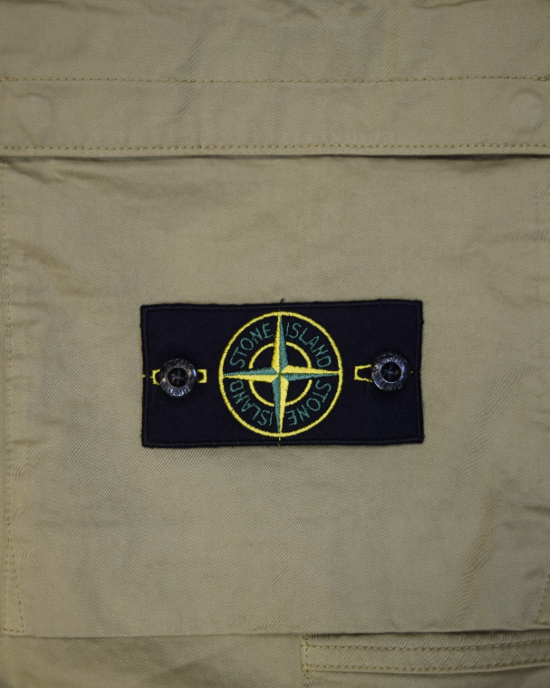 Stone Island Cuffed Cargos Beige detail view