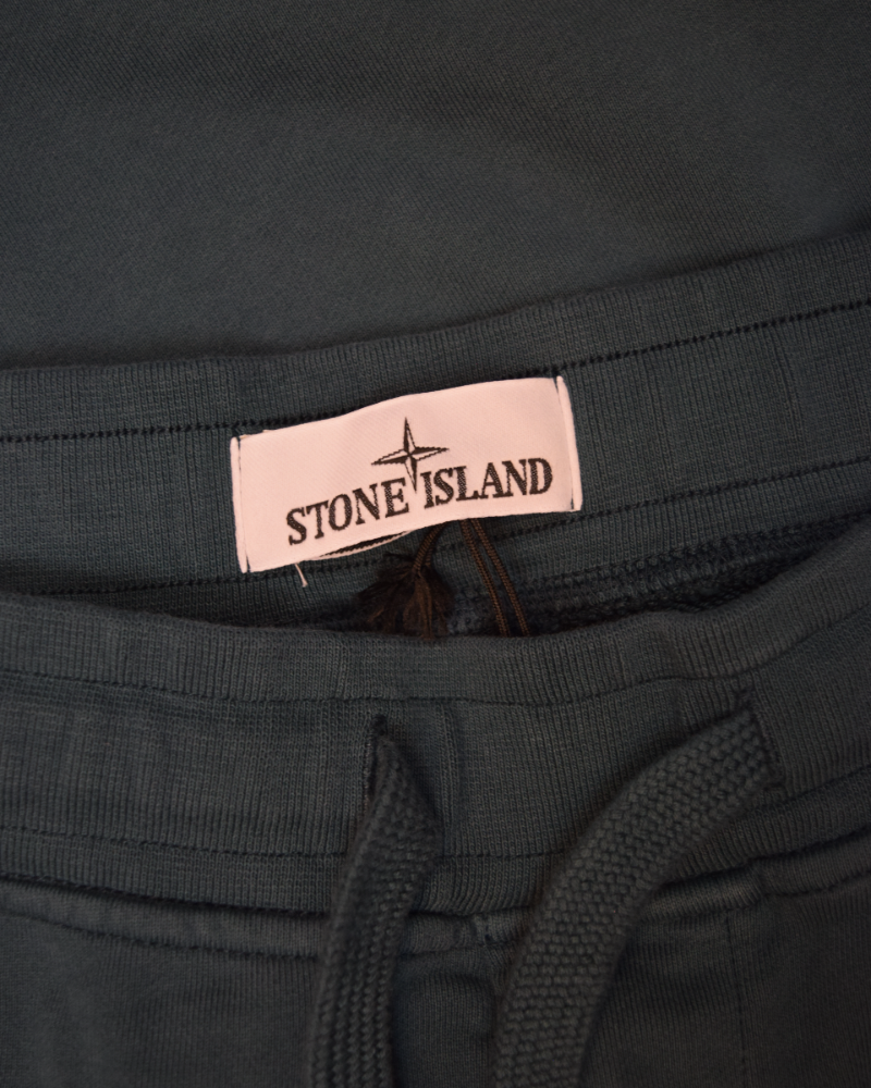 Stone Island Cuffed Joggers Teal detail view