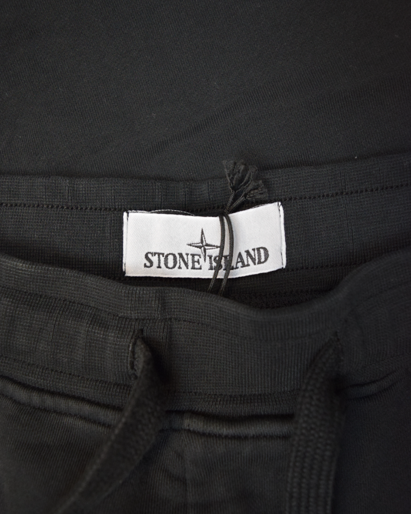 Stone Island Cuffed Joggers Black detail view