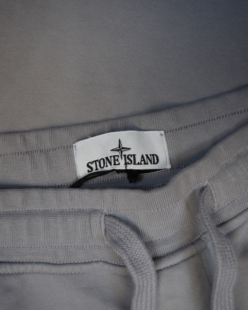 Stone Island Old Treatment Cuffed Joggers Grey detail view