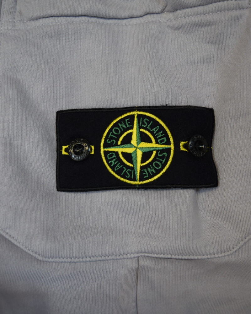 Stone Island Old Treatment Cuffed Joggers Grey detail view