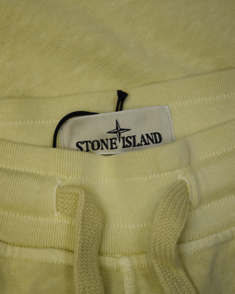 Stone Island Old Treatment Cuffed Joggers detail view