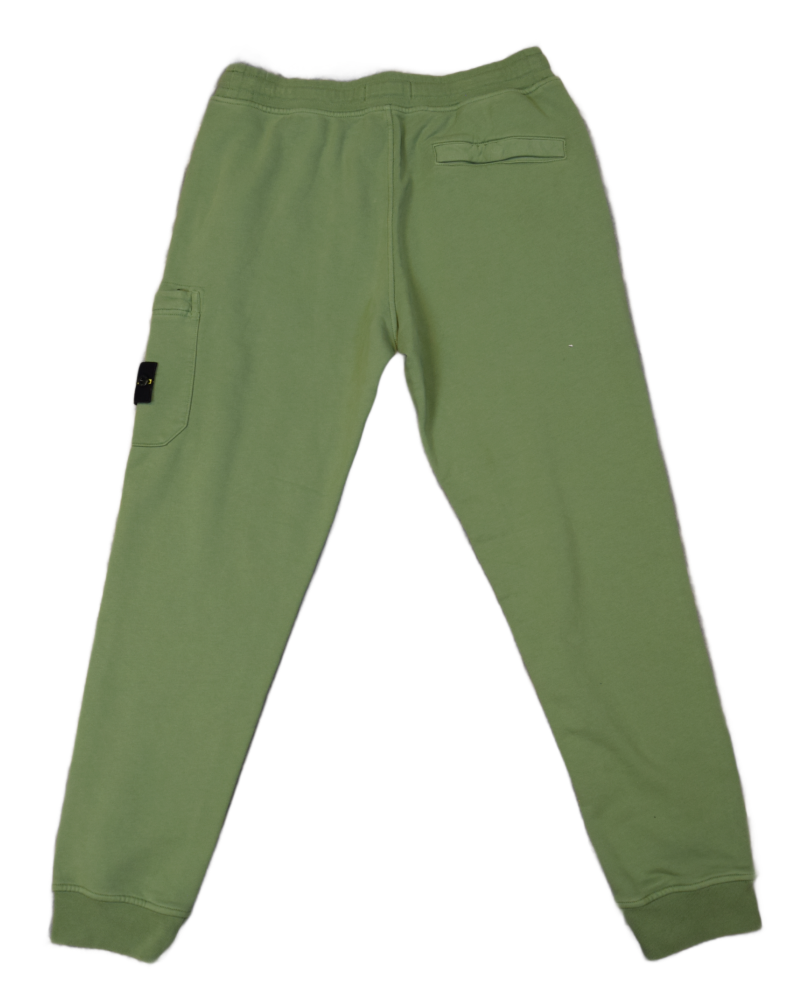 Stone Island Cuffed Joggers Green back view