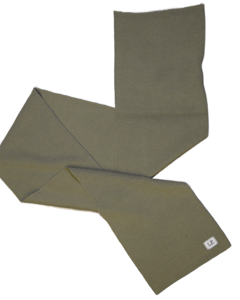 C.P. Company Tight Knit Scarf Brown back view
