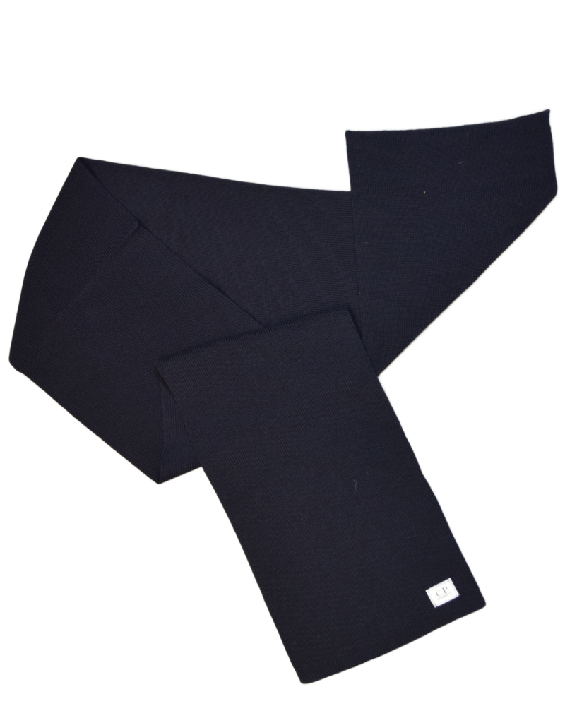 C.P. Company Tight Knit Scarf Navy back view