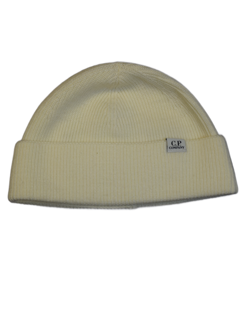 C.P. Company Knit Cap Beige front view