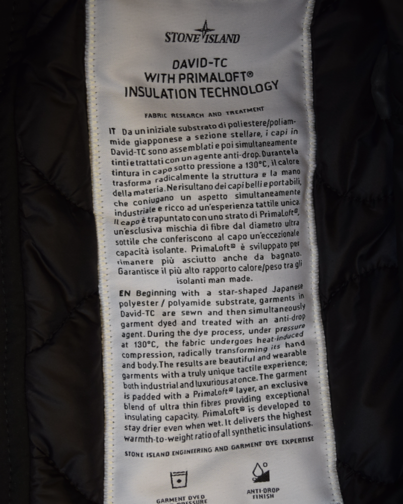 Stone Island David TC With Primaloft Black detail view