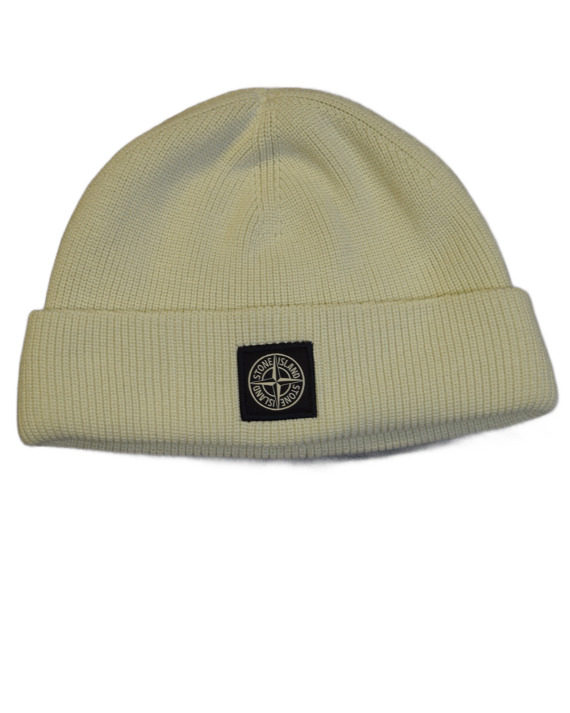 Stone Island Beanie Off White back view