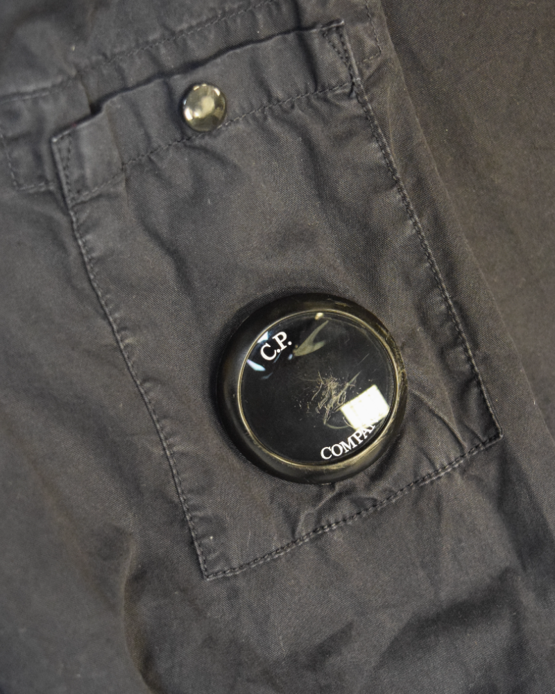 C.P Company Zip up Overshirt Navy detail view