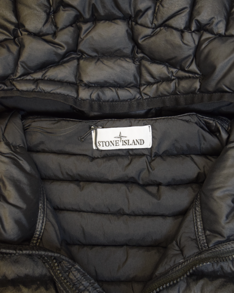 Stone Island Loom Woven R-Nylon Down TC Jacket Black detail view