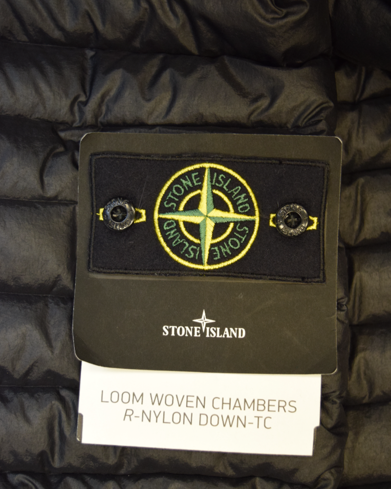Stone Island Loom Woven R-Nylon Down TC Jacket Black detail view