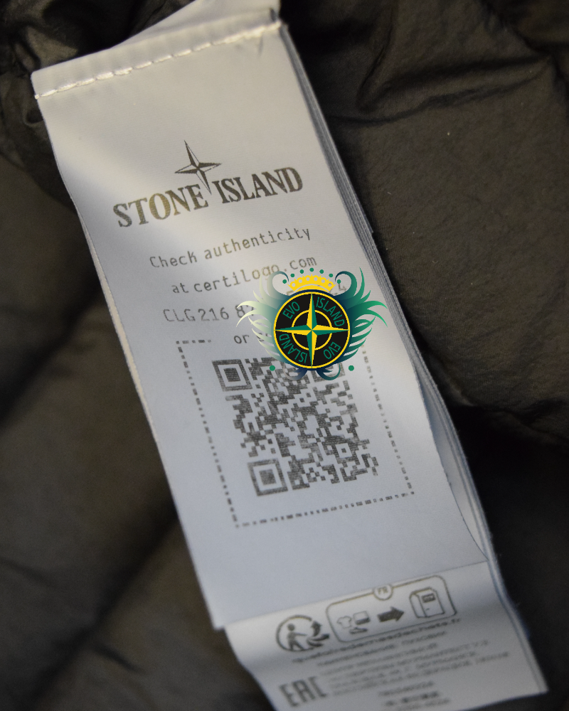 Stone Island Loom Woven R-Nylon Down TC Jacket Black detail view