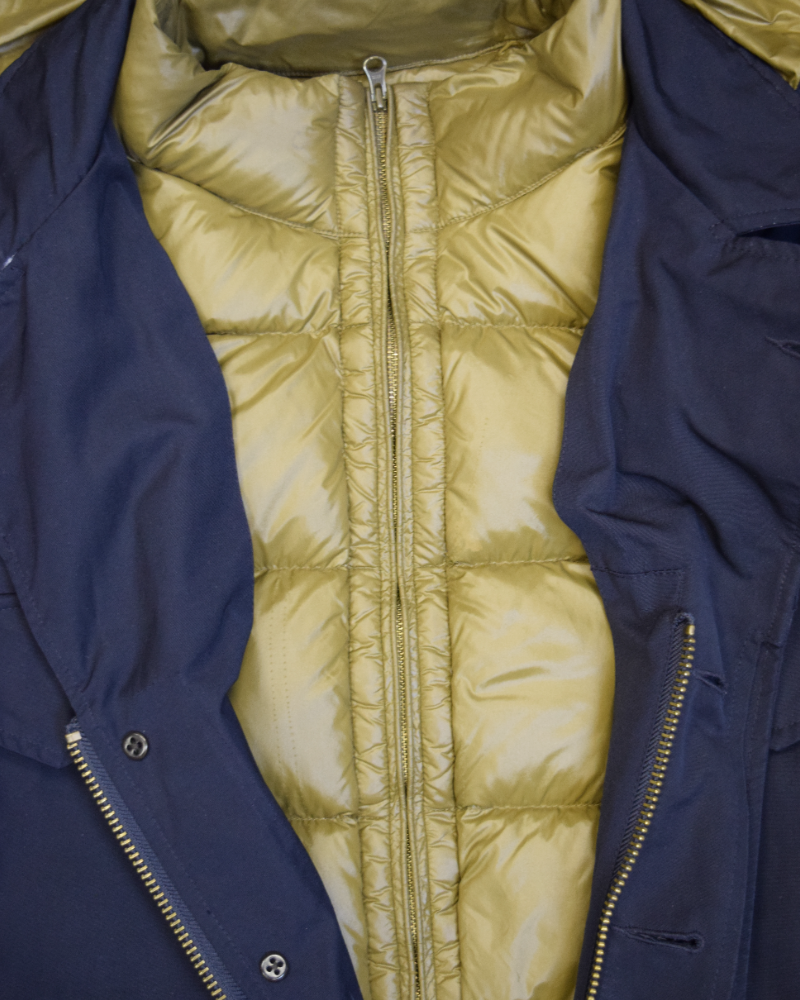 C.P Company Parka with Removable Down Liner Navy detail view
