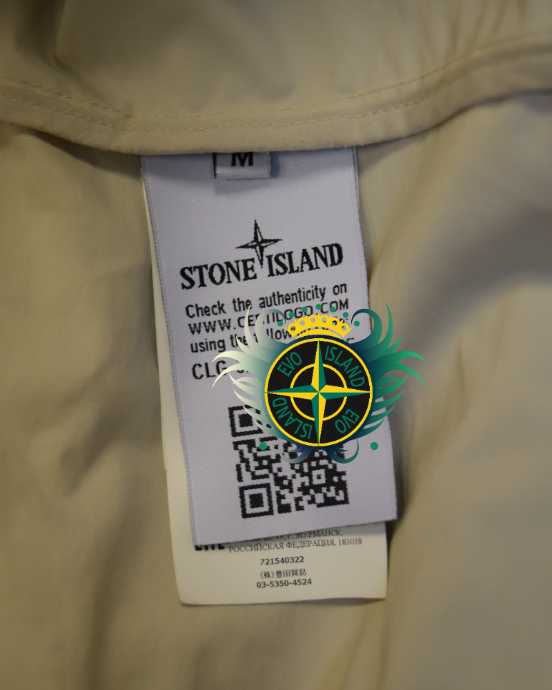 Stone Island Micro Reps Parka Cream detail view