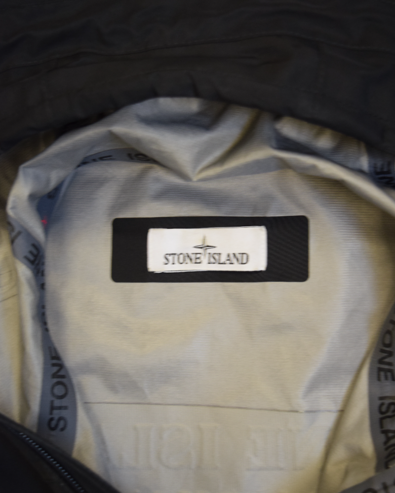 Stone Island Marina 3L Gore-Tex Gilet with Bag Black detail view