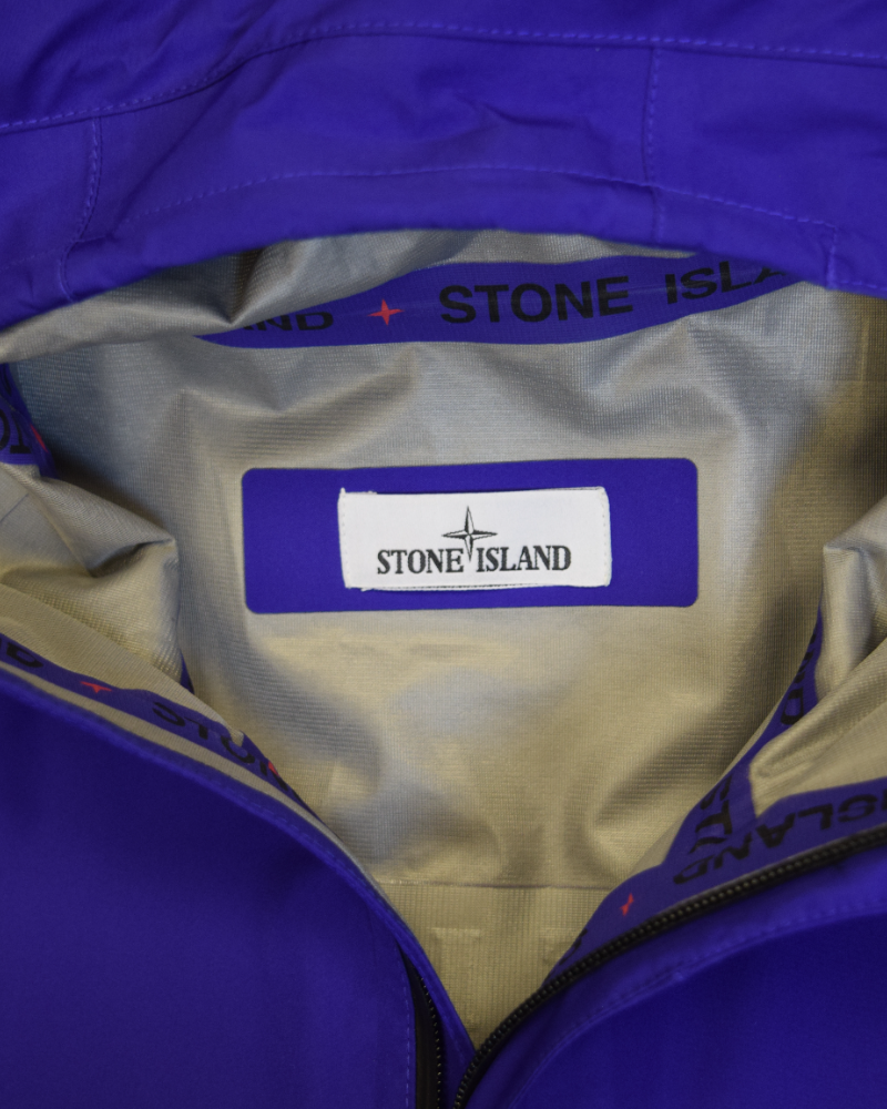 Stone Island Marina 3L Gore-Tex Gilet with Bag Blue detail view