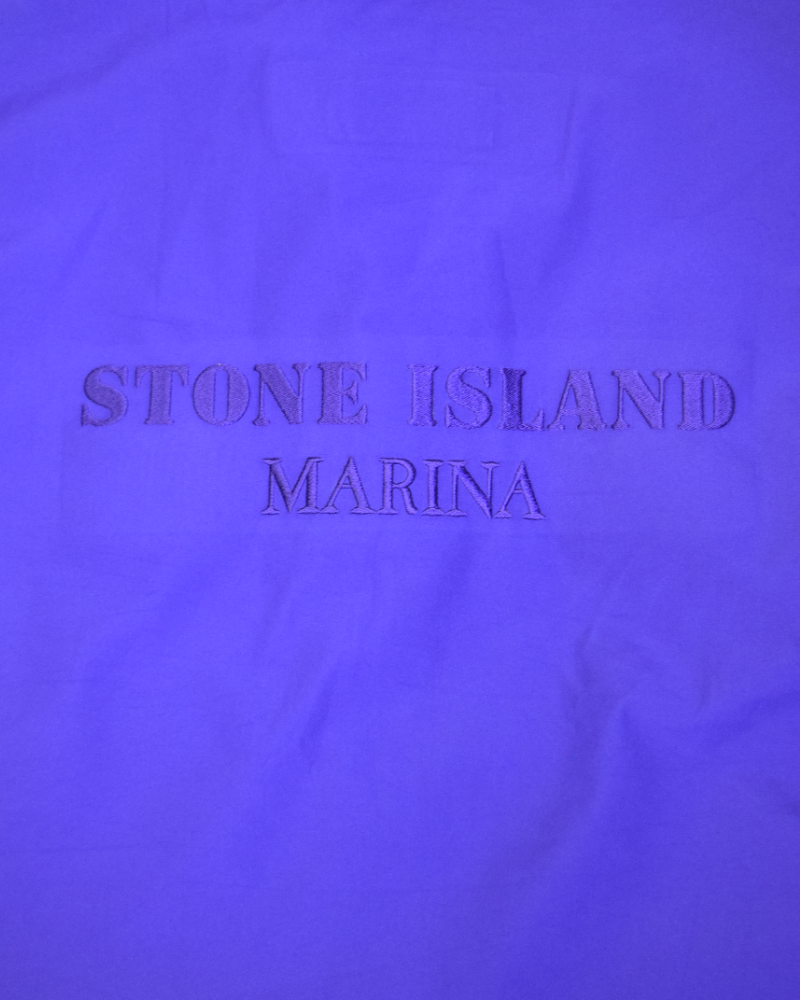 Stone Island Marina 3L Gore-Tex Gilet with Bag Blue detail view