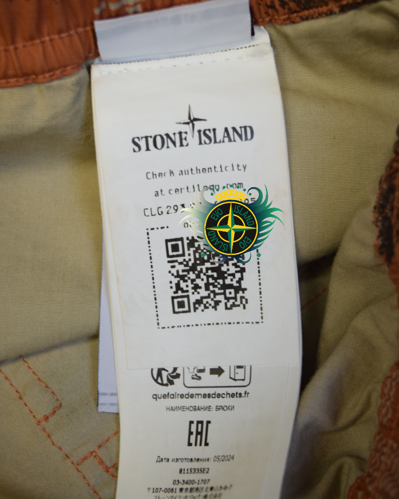 Stone Island Earth Mapping Camo Cargos Camo detail view