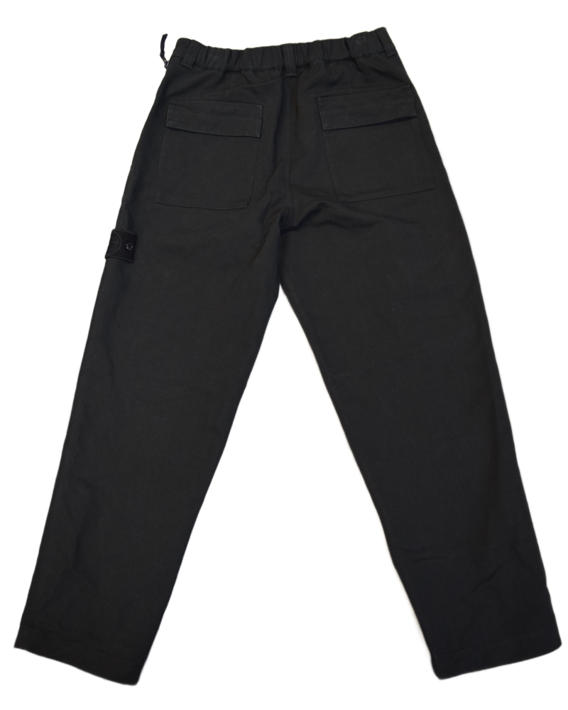 Stone Island Cotton and Lambs Wool Mixed Ghost Cargos Navy back view