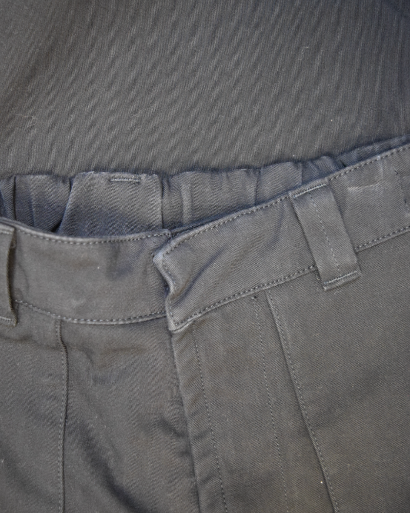 Stone Island Cotton and Lambs Wool Mixed Ghost Cargos Navy detail view