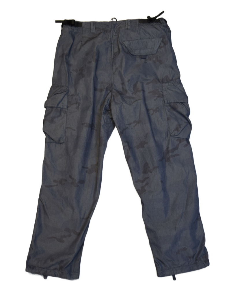 Stone Island Faded Camo Cargos Blue back view