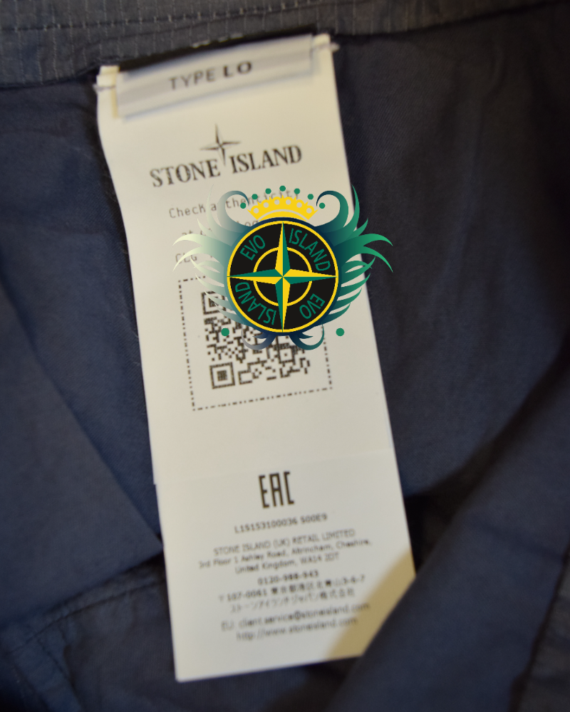 Stone Island Faded Camo Cargos Blue detail view