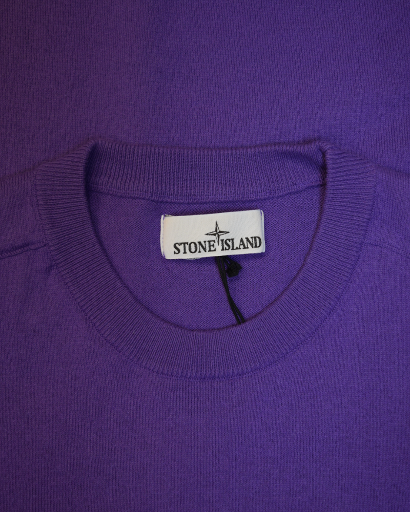 Stone Island Lightweight Knit Purple detail view