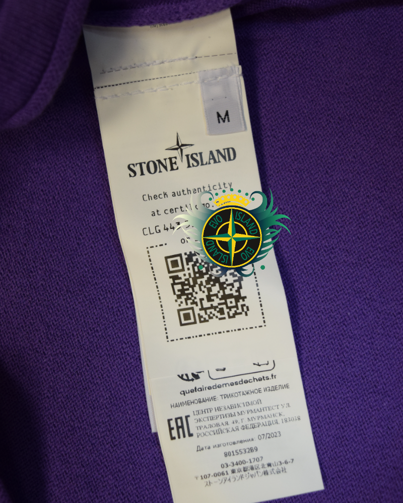 Stone Island Lightweight Knit Purple detail view