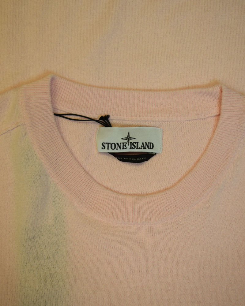 Stone Island Lightweight Knit Pink detail view