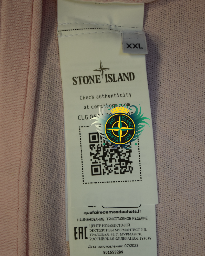 Stone Island Lightweight Knit Pink detail view