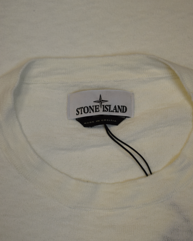 Stone Island Lightweight Knit White detail view
